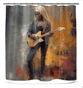 Experimental Soundwave Shower Curtain - Beyond T-shirts